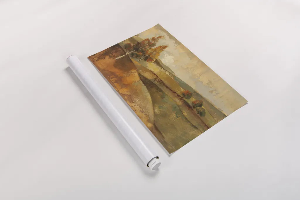 Autumn Hills by Silvia Vassileva. shown as a rolled paper print. Available as archival giclee rolled canvas, fine art paper, or poster print. SKU 3974i.