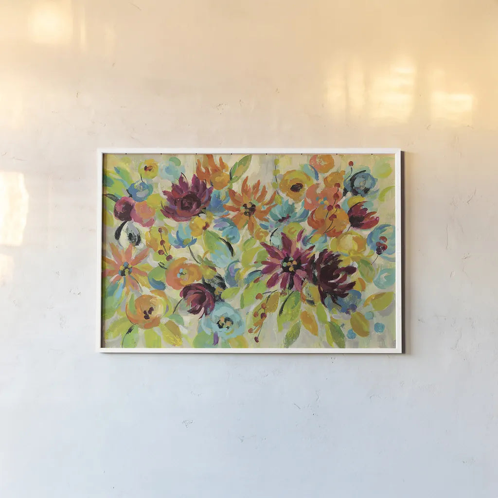 Autumn Joy by Silvia Vassileva. shown as a paper print in a white frame. Available as a archival giclee rolled canvas, fine art paper, or poster print. SKU 28654i.