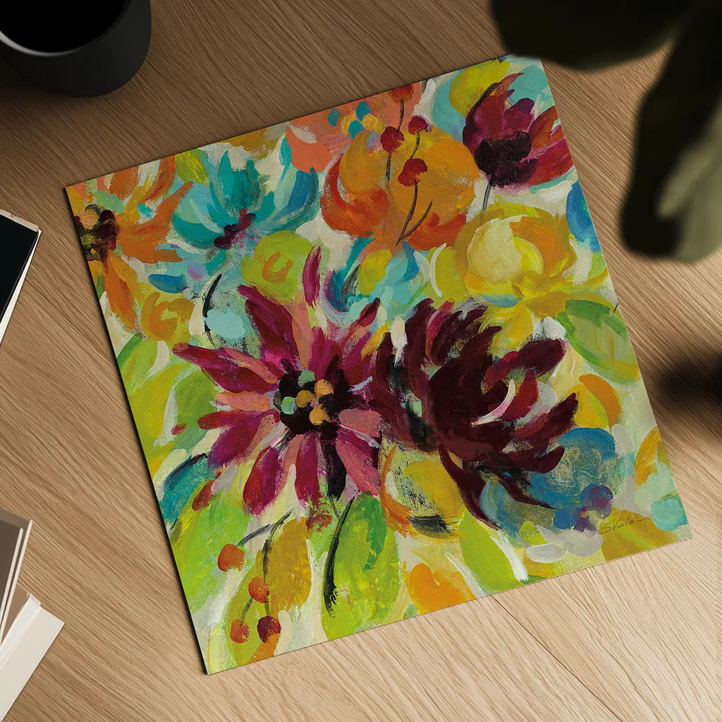 Autumn Joy III by Silvia Vassileva. Shown as a detailed flat fine art print, highlighting archival giclee quality. Available as an archival giclee rolled canvas, fine art paper, or poster print. SKU 29244a.