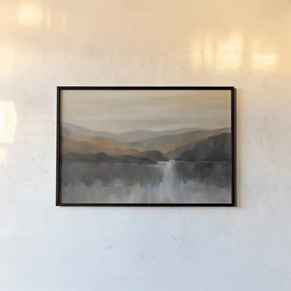 Autumn Path by Silvia Vassileva. shown as a paper print in a black flame. Available as a archival giclee rolled canvas, fine art paper, or poster print. SKU 94419i.