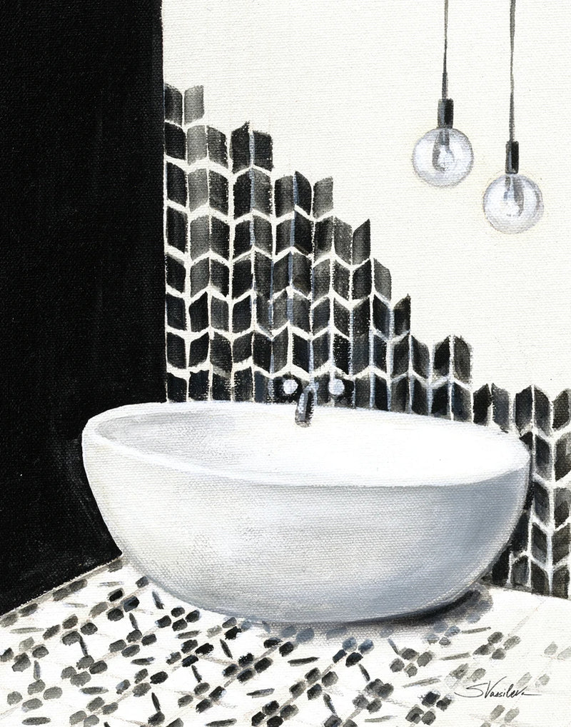 Bathroom Patterns I by Silvia Vassileva