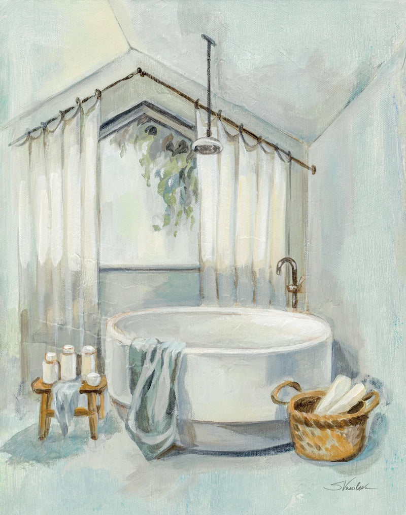 Bathroom in the Attic I by Silvia Vassileva