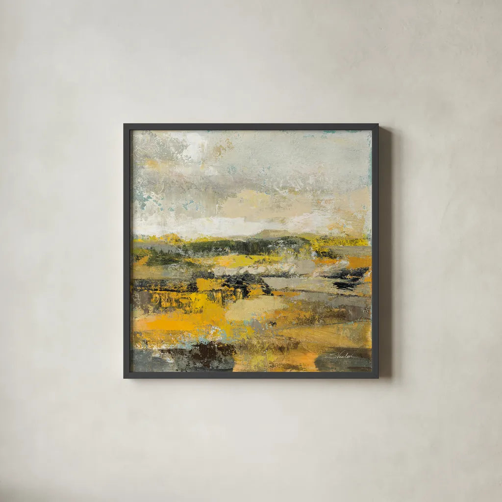 Before the Spring I by Silvia Vassileva. Shown in a sleek black glass frame for a contemporary gallery look. Available as an archival giclee rolled canvas, fine art paper, or poster print. SKU 85627a.