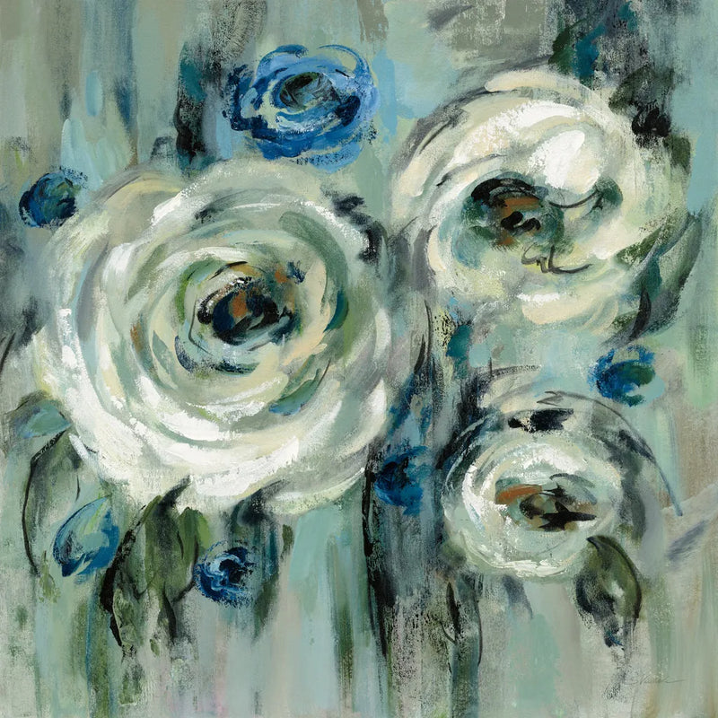 Big Sage Flowers by Silvia Vassileva. SKU 48489a. Archival Giclee Fine art print for wall decor.