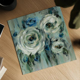 Big Sage Flowers by Silvia Vassileva. Shown as a detailed flat fine art print, highlighting archival giclee quality. Available as an archival giclee rolled canvas, fine art paper, or poster print. SKU 48489a.