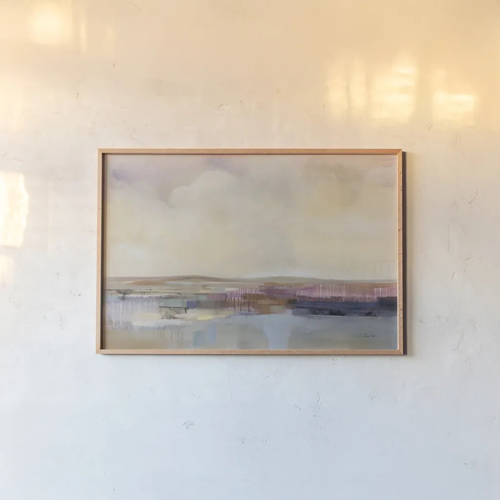 Billowing Clouds by Silvia Vassileva. shown as a paper print in a natural frame. Available as a archival giclee rolled canvas, fine art paper, or poster print. SKU 91999i.