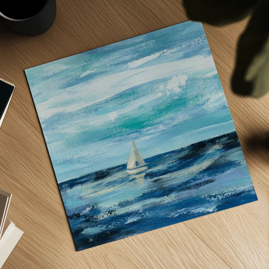 Black Sea II by Silvia Vassileva. Shown as a detailed flat fine art print, highlighting archival giclee quality. Available as an archival giclee rolled canvas, fine art paper, or poster print. SKU 46657a.