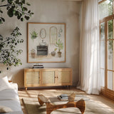 Black Sink by Silvia Vassileva. Shown in a natural wood frame in a cozy modern living room. Available as an archival giclee rolled canvas, fine art paper, or poster print. SKU 65780a.