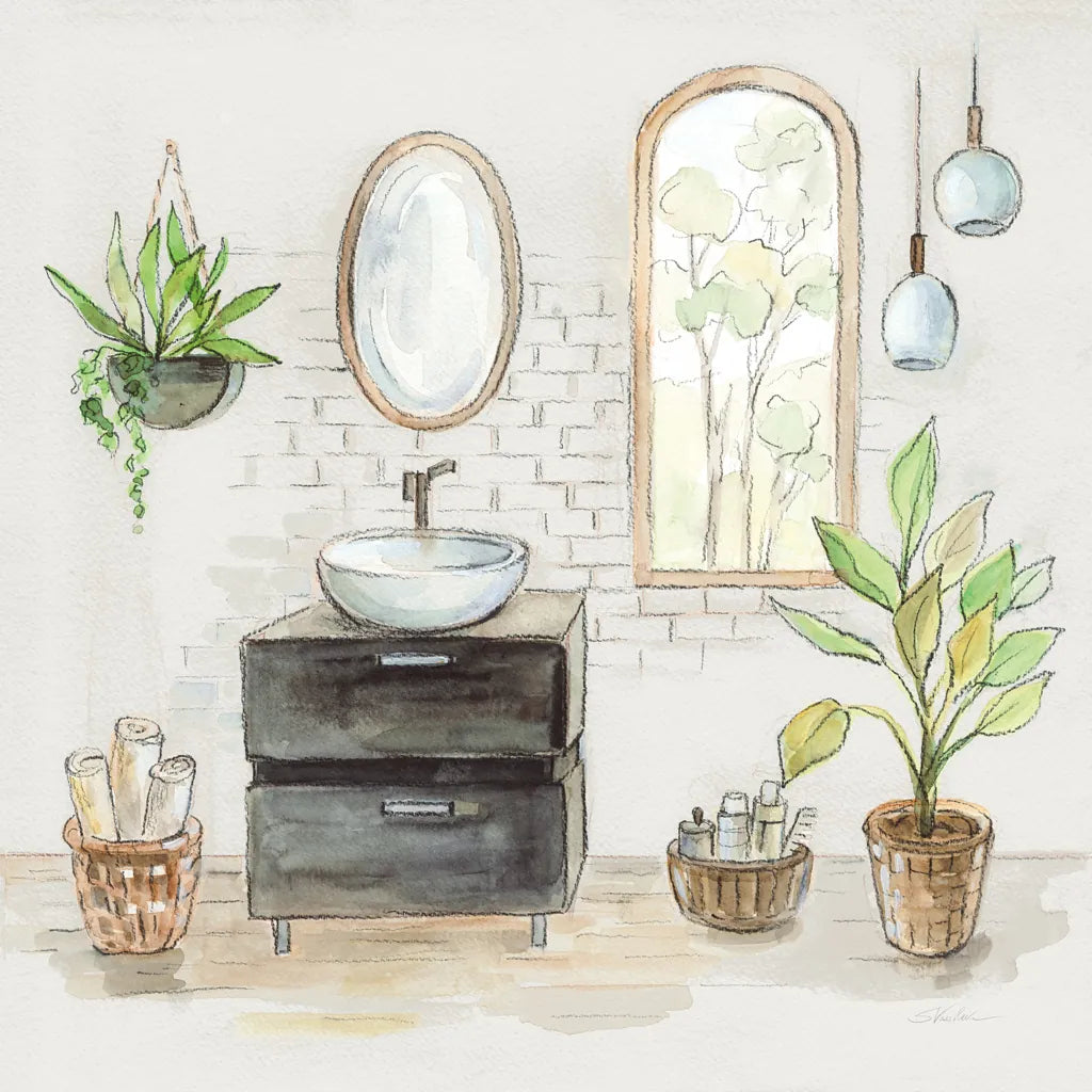 Black Sink v2 by Silvia Vassileva. SKU 66624a. Archival Giclee Fine art print for wall decor.