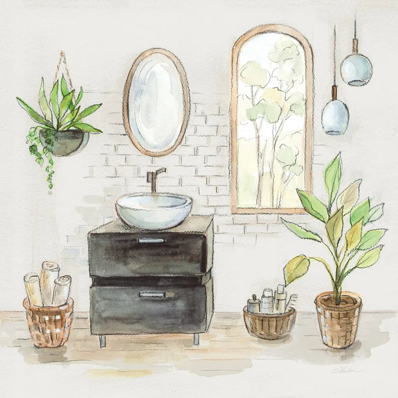 Black Sink v2 by Silvia Vassileva. SKU 66624a. Archival Giclee Fine art print for wall decor.