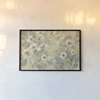 Blooming Branches by Silvia Vassileva. shown as a paper print in a black flame. Available as a archival giclee rolled canvas, fine art paper, or poster print. SKU 31692i.