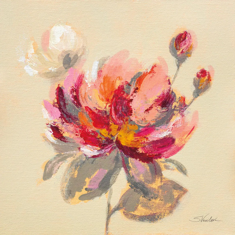 Blooming Peony I by Silvia Vassileva. SKU 80515a. Archival Giclee Fine art print for wall decor.