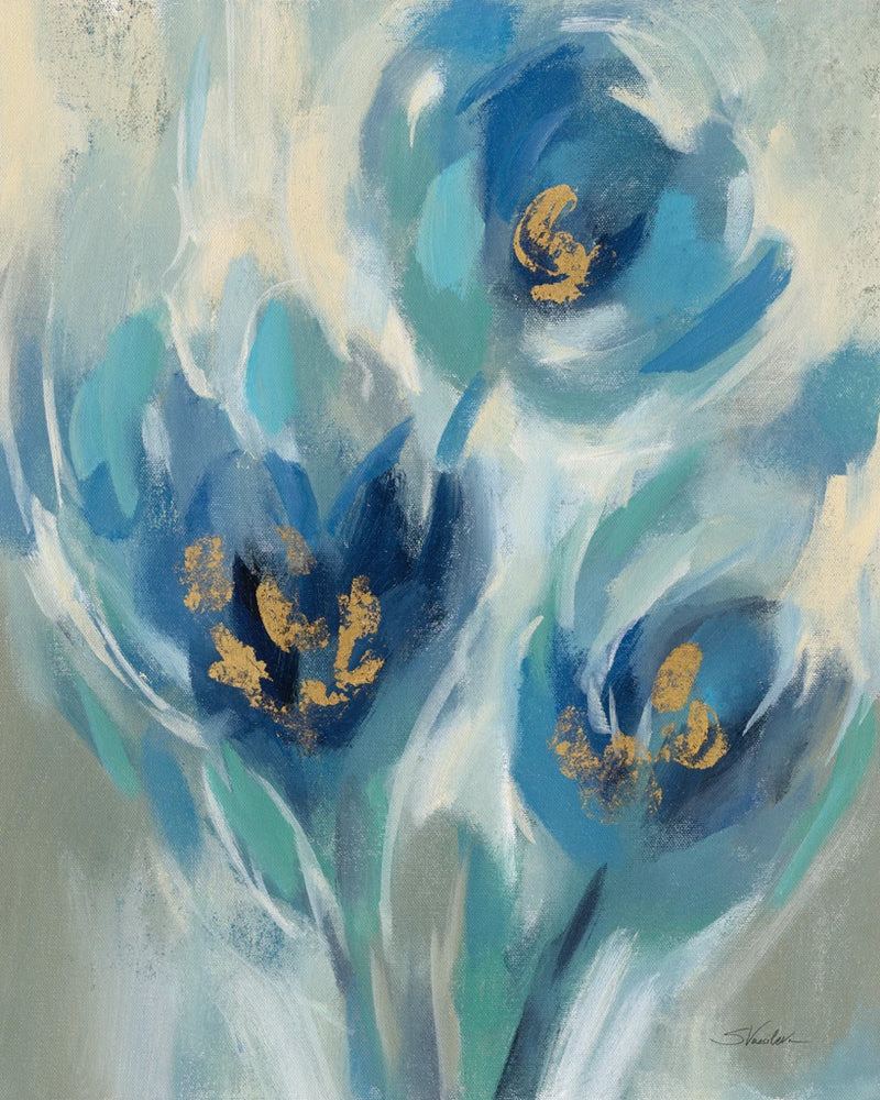 Blue Fairy Tale Floral I by Silvia Vassileva