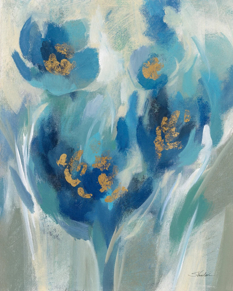 Blue Fairy Tale Floral II by Silvia Vassileva