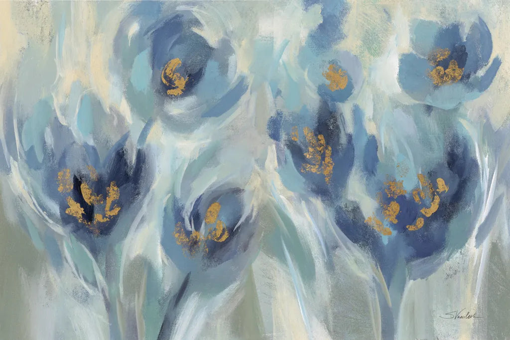 Blue Fairy Tale Floral III Light by Silvia Vassileva. SKU 76389i. Archival Giclee Fine art print for wall decor.