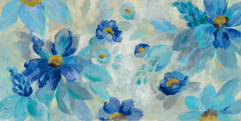 Blue Flowers Whisper I by Silvia Vassileva