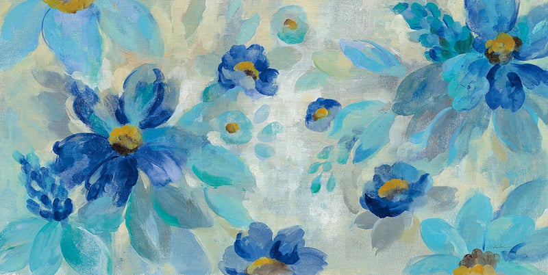 Blue Flowers Whisper I by Silvia Vassileva
