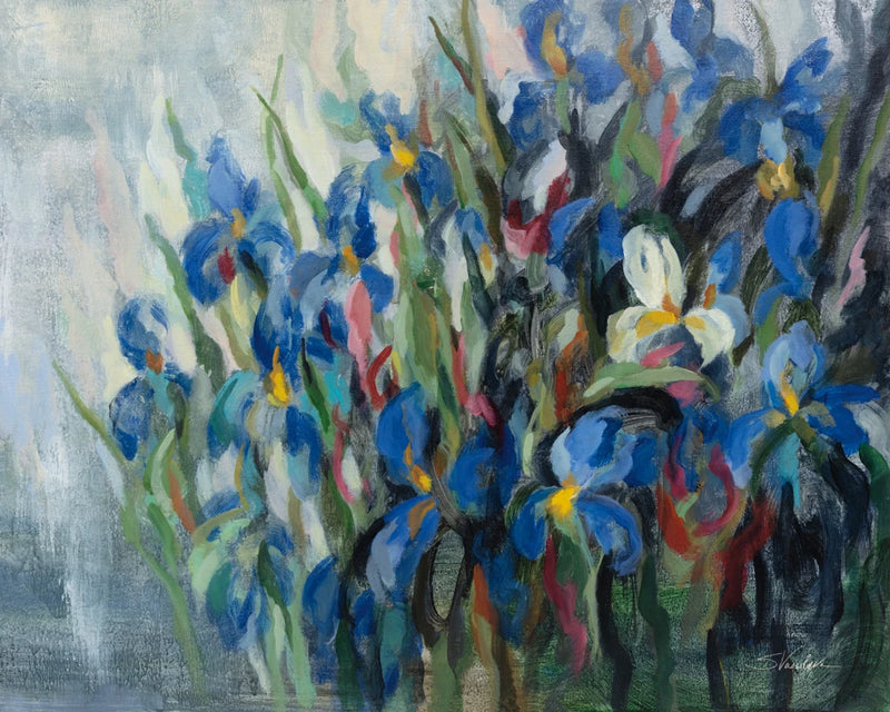 Blue Irises by Silvia Vassileva