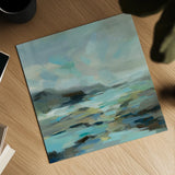 Blue Lagoon by Silvia Vassileva. Shown as a detailed flat fine art print, highlighting archival giclee quality. Available as an archival giclee rolled canvas, fine art paper, or poster print. SKU 57257a.