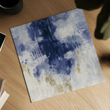 Blue Rain by Silvia Vassileva. Shown as a detailed flat fine art print, highlighting archival giclee quality. Available as an archival giclee rolled canvas, fine art paper, or poster print. SKU 44874a.