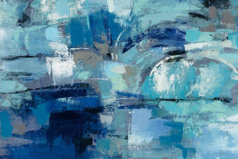 Blue Ultramarine Waves by Silvia Vassileva. SKU 73954i. Archival Giclee Fine art print for wall decor.