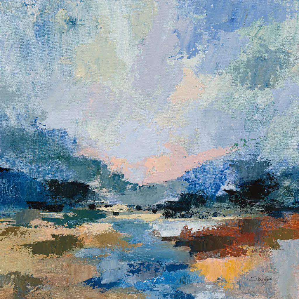 Blue Vista I by Silvia Vassileva. SKU 97918a. Archival Giclee Fine art print for wall decor.