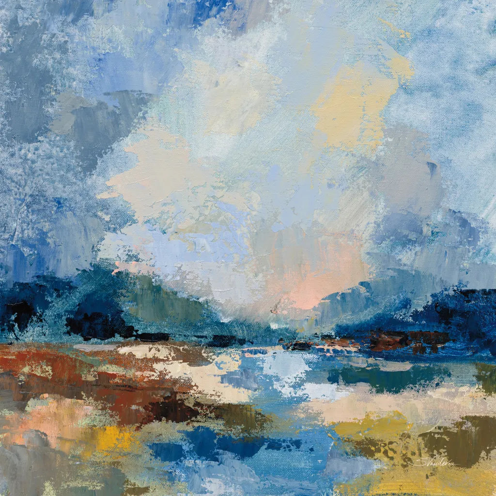 Blue Vista II by Silvia Vassileva. SKU 97919a. Archival Giclee Fine art print for wall decor.