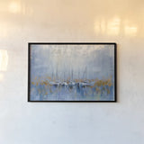 Boats in the Harbor I by Silvia Vassileva. shown as a paper print in a black flame. Available as a archival giclee rolled canvas, fine art paper, or poster print. SKU 33970i.