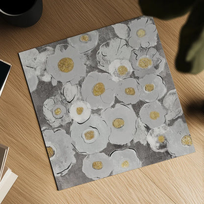 Bohemian Bouquet II Warm by Silvia Vassileva. Shown as a detailed flat fine art print, highlighting archival giclee quality. Available as an archival giclee rolled canvas, fine art paper, or poster print. SKU 31557a.