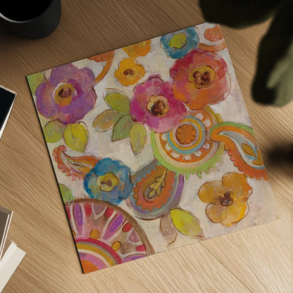 Bohemian Summer III by Silvia Vassileva. Shown as a detailed flat fine art print, highlighting archival giclee quality. Available as an archival giclee rolled canvas, fine art paper, or poster print. SKU 24579a.