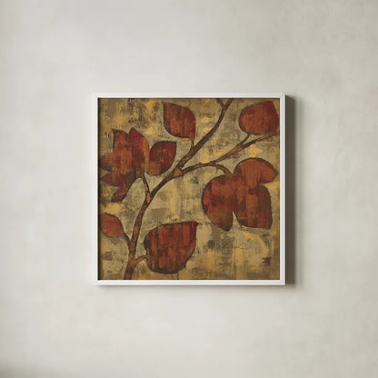 Bold Branches I by Silvia Vassileva. Shown in a crisp white glass frame for a clean and minimalist style. Available as an archival giclee rolled canvas, fine art paper, or poster print. SKU 8992a.