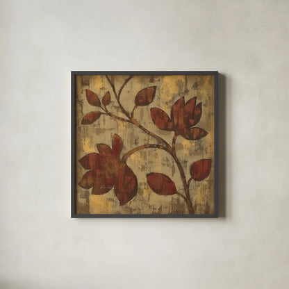 Bold Branches II by Silvia Vassileva. Shown in a sleek black glass frame for a contemporary gallery look. Available as an archival giclee rolled canvas, fine art paper, or poster print. SKU 8993a.