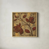 Bold Branches II by Silvia Vassileva. Shown in a natural wood glass frame for a timeless modern aesthetic. Available as an archival giclee rolled canvas, fine art paper, or poster print. SKU 8993a.