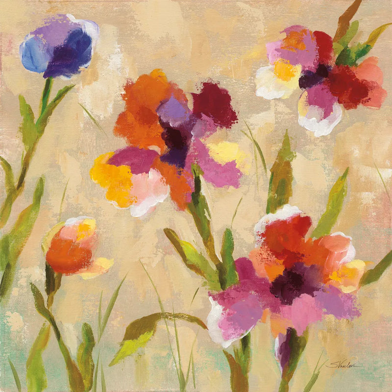 Bold Bright Flowers III by Silvia Vassileva. SKU 15161a. Archival Giclee Fine art print for wall decor.