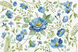 Botanical Blue I by Silvia Vassileva. SKU 61779i. Archival Giclee Fine art print for wall decor.