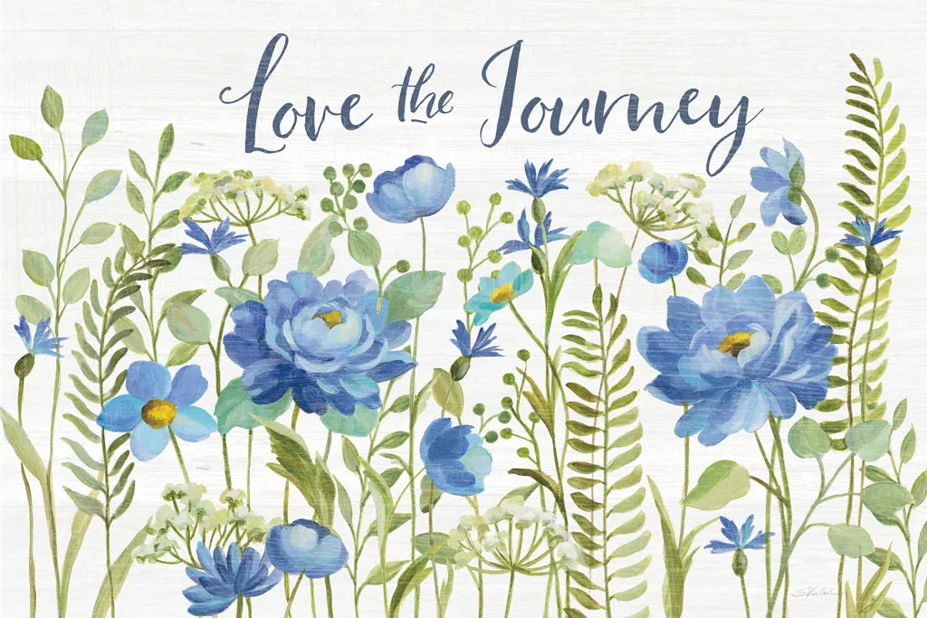 Botanical Blue II by Silvia Vassileva. SKU 61780i. Archival Giclee Fine art print for wall decor.