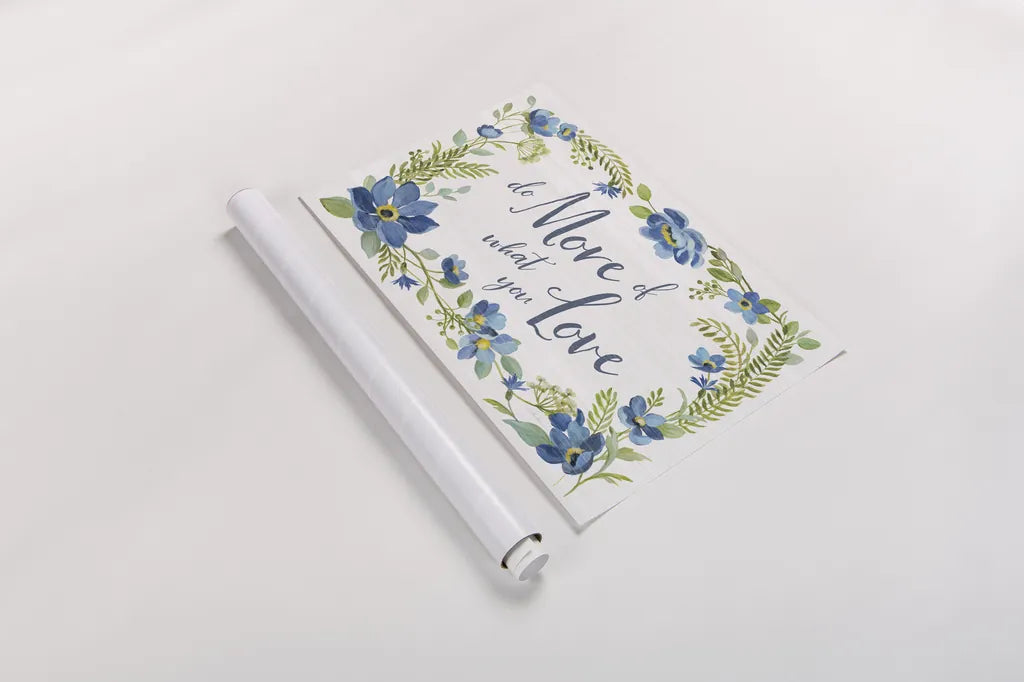 Botanical Blue III by Silvia Vassileva. shown as a rolled paper print. Available as archival giclee rolled canvas, fine art paper, or poster print. SKU 61781i.