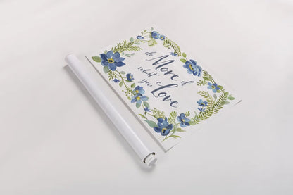 Botanical Blue III by Silvia Vassileva. shown as a rolled paper print. Available as archival giclee rolled canvas, fine art paper, or poster print. SKU 61781i.