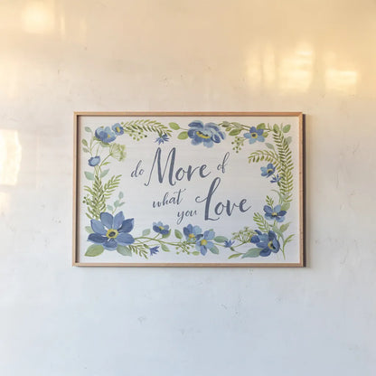 Botanical Blue III by Silvia Vassileva. shown as a paper print in a natural frame. Available as a archival giclee rolled canvas, fine art paper, or poster print. SKU 61781i.