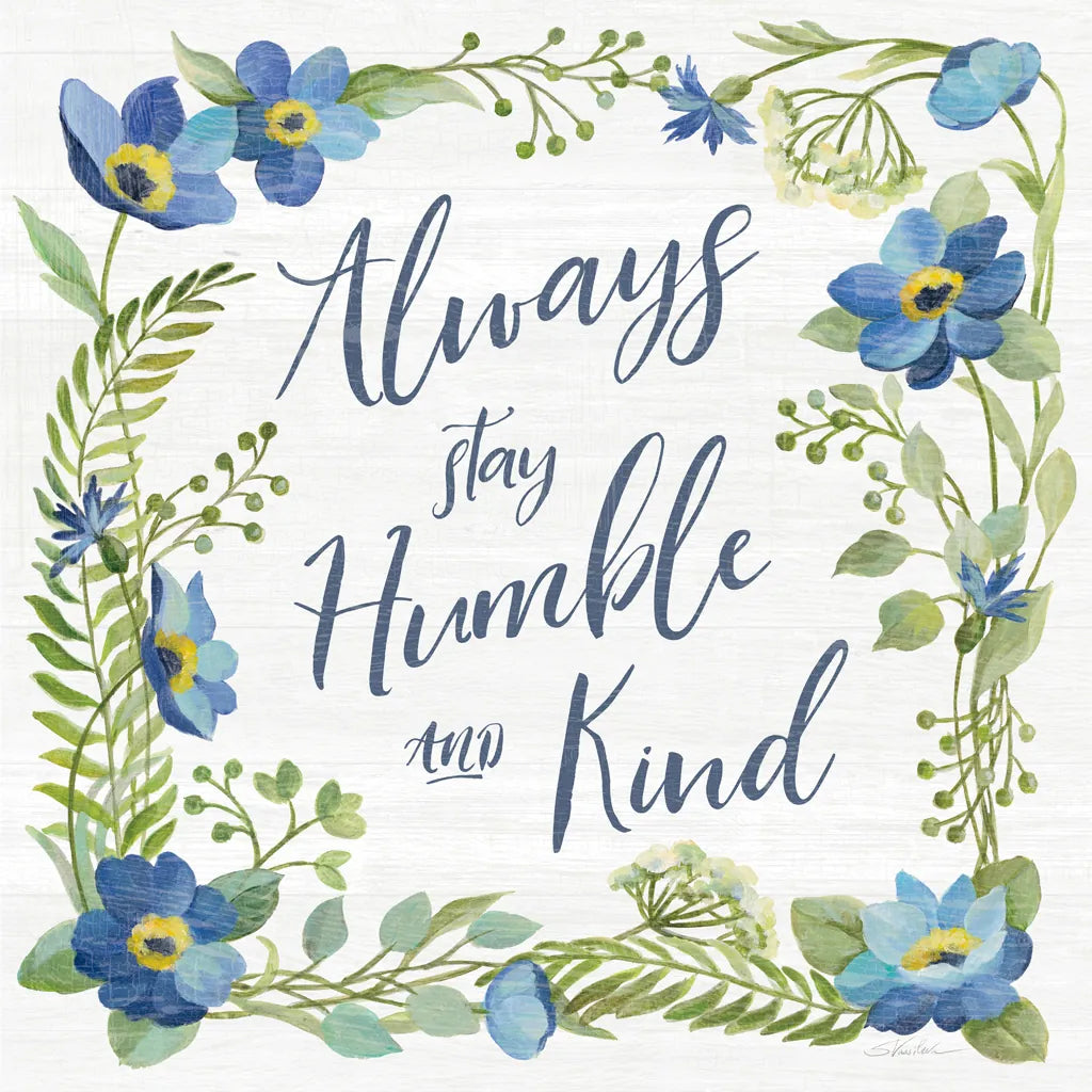 Botanical Blue IV by Silvia Vassileva. SKU 61782a. Archival Giclee Fine art print for wall decor.