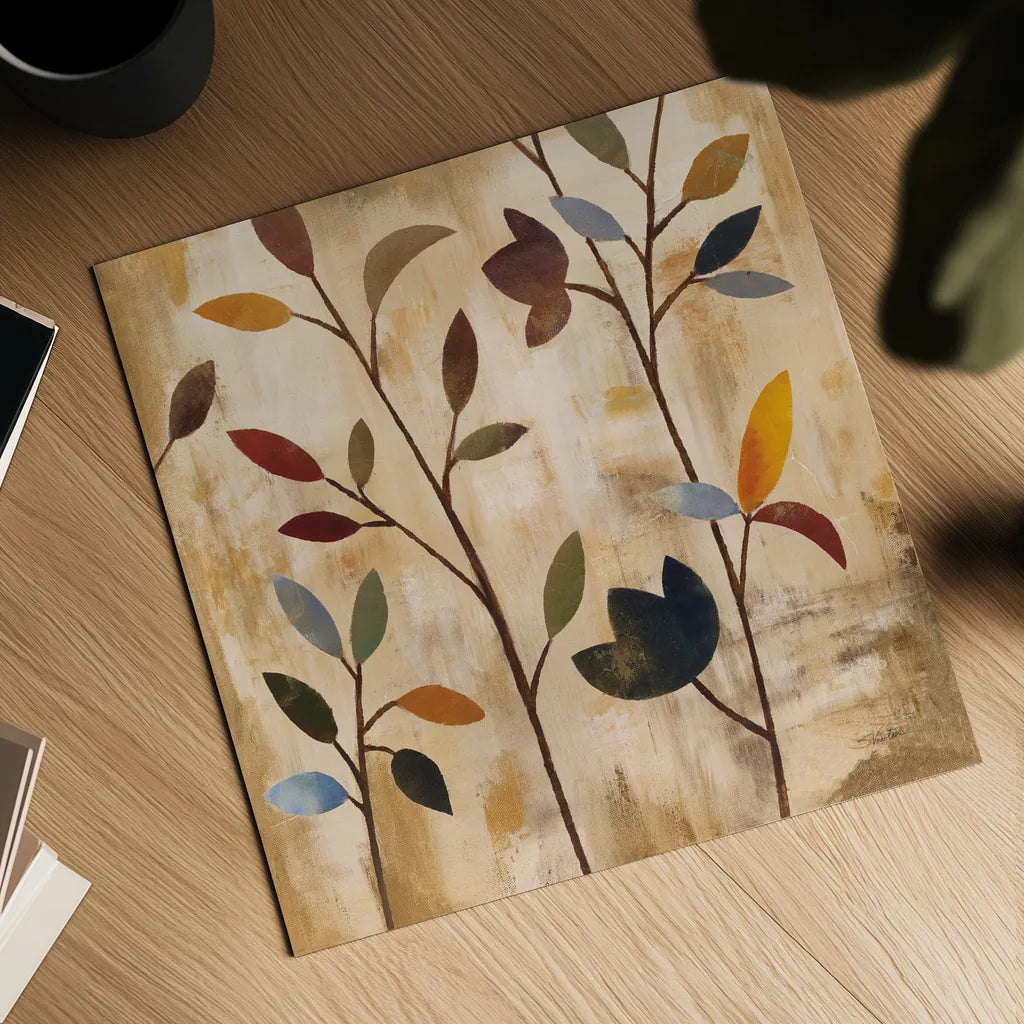 Branches at Sunrise IV by Silvia Vassileva. Shown as a detailed flat fine art print, highlighting archival giclee quality. Available as an archival giclee rolled canvas, fine art paper, or poster print. SKU 36097a.