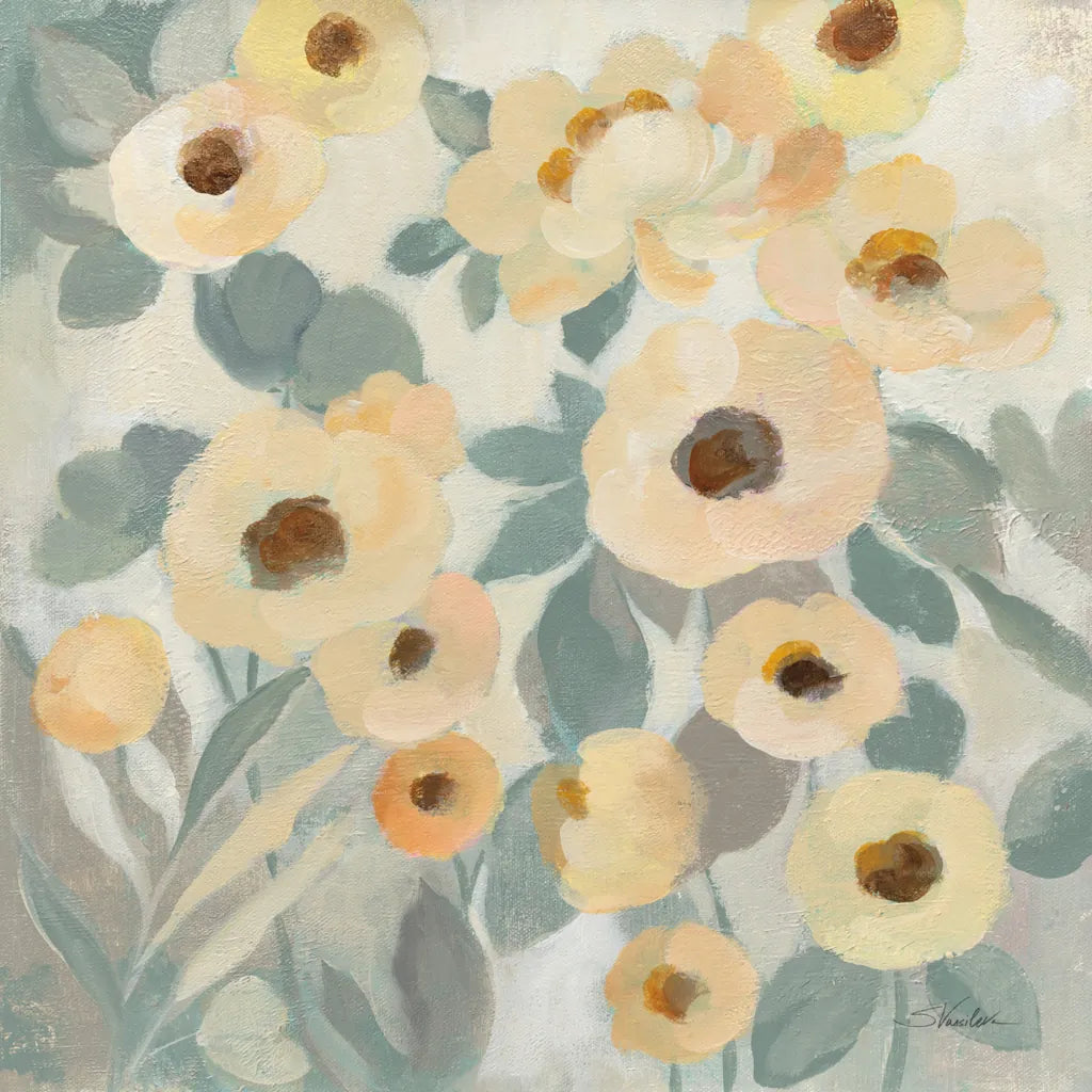 Breezy Flowers II by Silvia Vassileva. SKU 87419a. Archival Giclee Fine art print for wall decor.