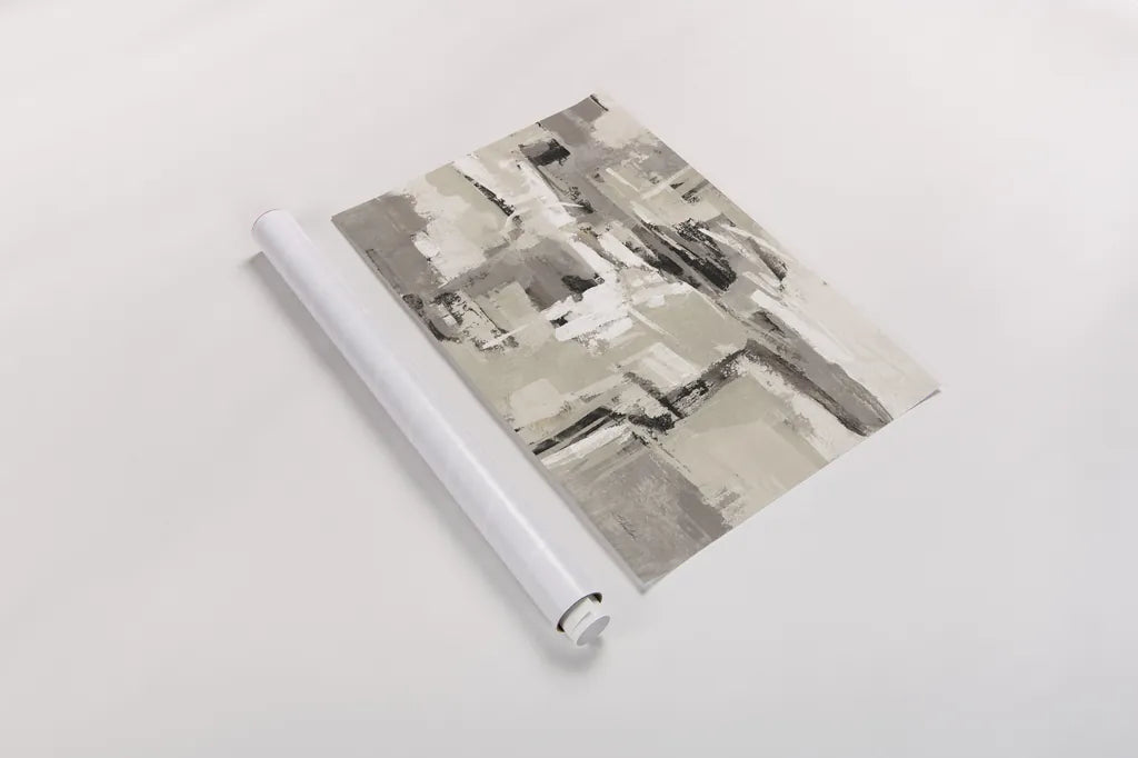 Brick Wall Neutral Crop by Silvia Vassileva. shown as a rolled paper print. Available as archival giclee rolled canvas, fine art paper, or poster print. SKU 75161i.