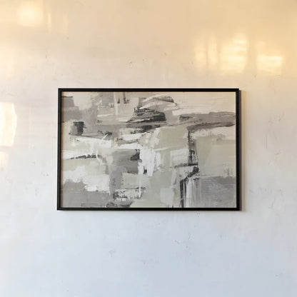 Brick Wall Neutral Crop by Silvia Vassileva. shown as a paper print in a black flame. Available as a archival giclee rolled canvas, fine art paper, or poster print. SKU 75161i.