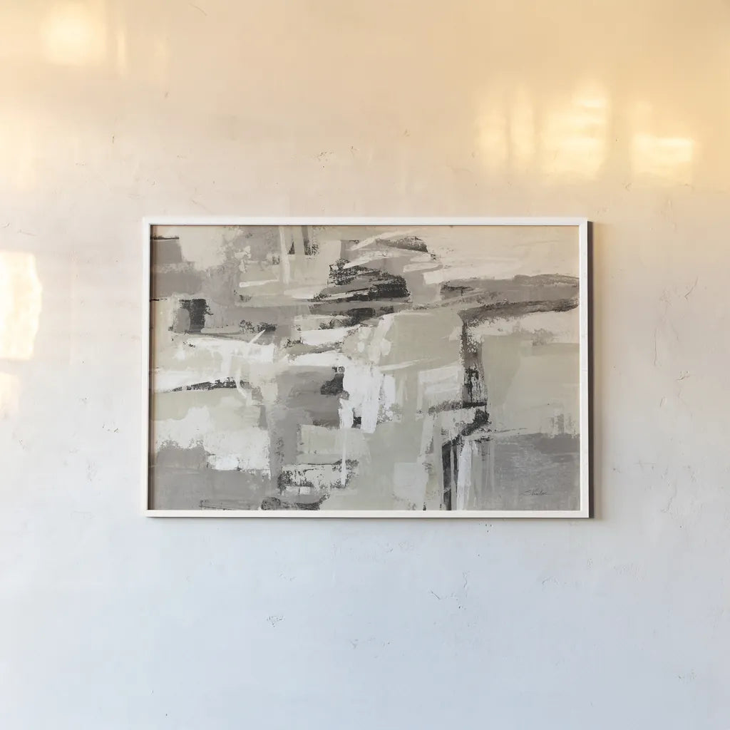 Brick Wall Neutral Crop by Silvia Vassileva. shown as a paper print in a white frame. Available as a archival giclee rolled canvas, fine art paper, or poster print. SKU 75161i.