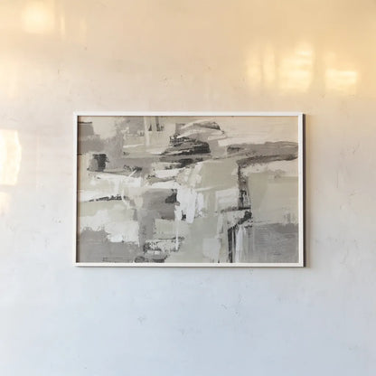 Brick Wall Neutral Crop by Silvia Vassileva. shown as a paper print in a white frame. Available as a archival giclee rolled canvas, fine art paper, or poster print. SKU 75161i.