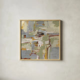 Brick Wall Spice by Silvia Vassileva. Shown in a natural wood glass frame for a timeless modern aesthetic. Available as an archival giclee rolled canvas, fine art paper, or poster print. SKU 75705a.