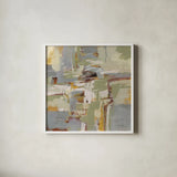 Brick Wall Spice by Silvia Vassileva. Shown in a crisp white glass frame for a clean and minimalist style. Available as an archival giclee rolled canvas, fine art paper, or poster print. SKU 75705a.