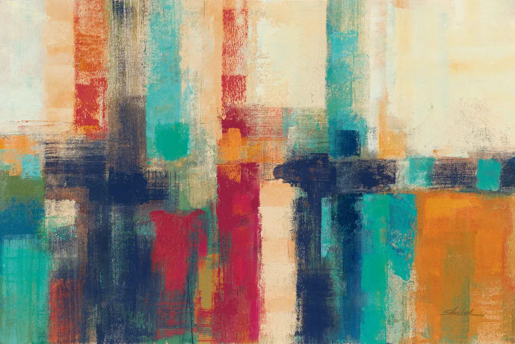 Bright Aqua Horizon Crop by Silvia Vassileva. SKU 64573i. Archival Giclee Fine art print for wall decor.