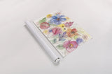 Bright Aquarelle Flowers by Silvia Vassileva. shown as a rolled paper print. Available as archival giclee rolled canvas, fine art paper, or poster print. SKU 19036i.